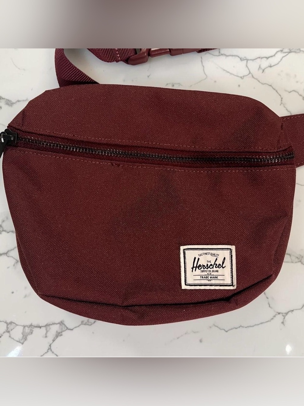 Herschel Supply Company Maroon Waist Pack with Logo Patch
